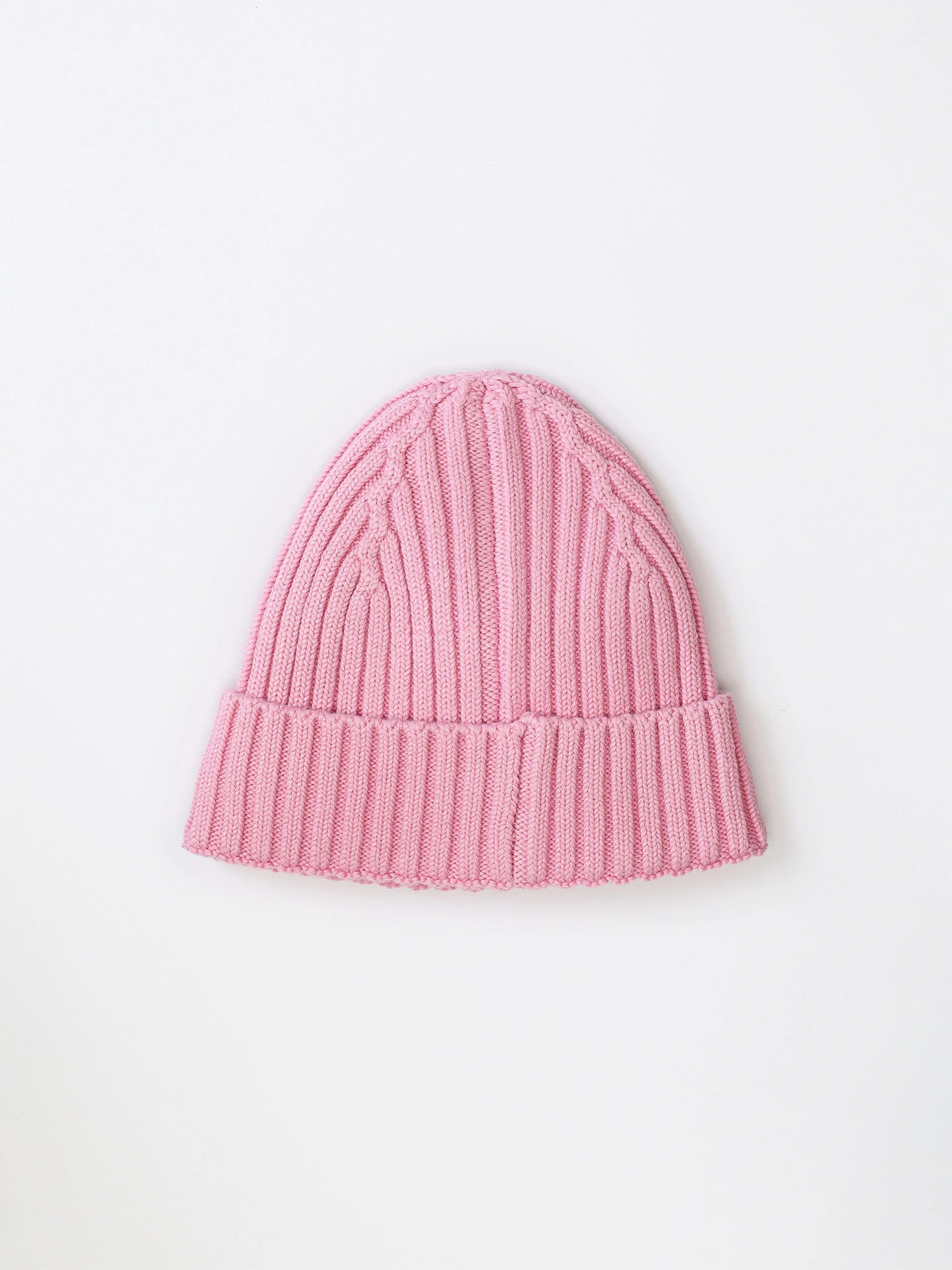 Шапка-бини из смесовой вискозы с отворотом на подкладе в ассортименте